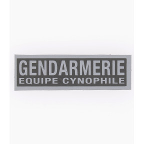 Bandeau Gendarmerie Equipe Cynophile inversé 3 x 10 cm - Patrol Equipement