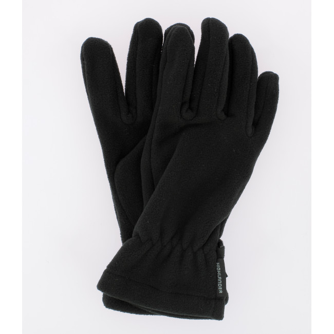 Gants polaire Fleece noir - Highlander