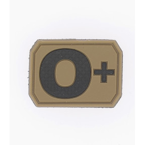 Patch 3D de groupe sanguin O+ Coyote - Miltec
