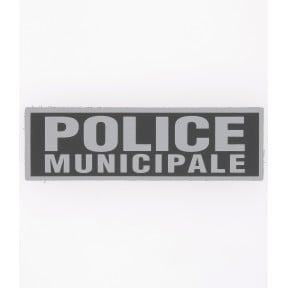 Bandeau Police Municipale inversé 4 x 13 cm -Patrol Equipement