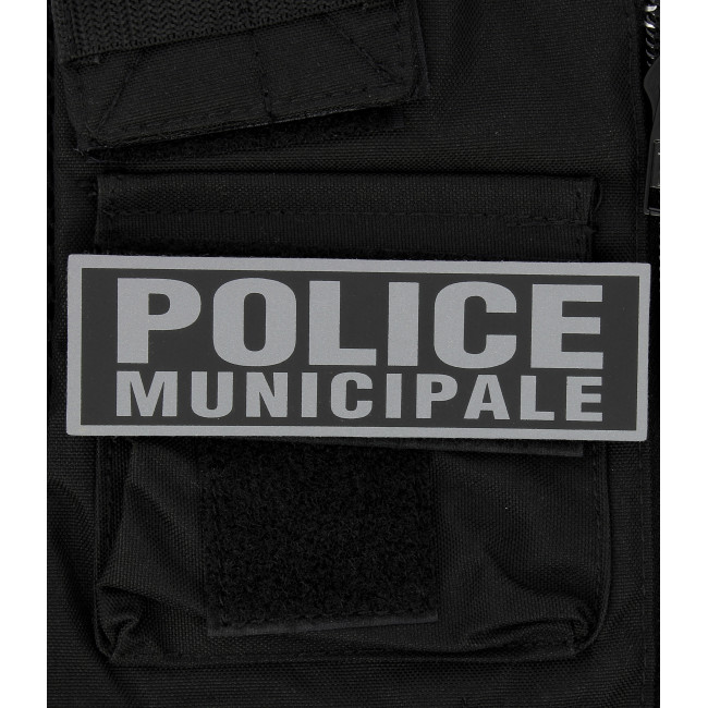 Bandeau Police Municipale inversé 4 x 13 cm -Patrol Equipement