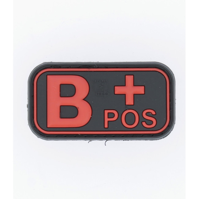 Patch groupe sanguin B+ Rouge - JTG