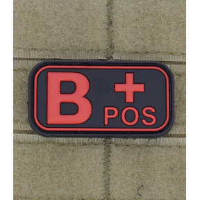 Patch groupe sanguin B+ Rouge - JTG