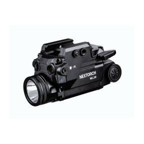Lanterna com ponteiro laser para armas WL22 (400 lúmens) - Verde + IR - Nextorch