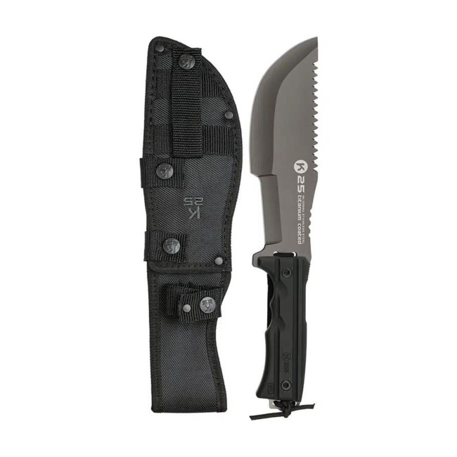 Couteau K25, SFL lame 19.4 cm Noir - K25