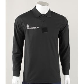 Polo GD noir manches longues Cooldry -Patrol Equipement