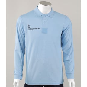 Polo gendarmerie bleu manches longues -Patrol Equipement