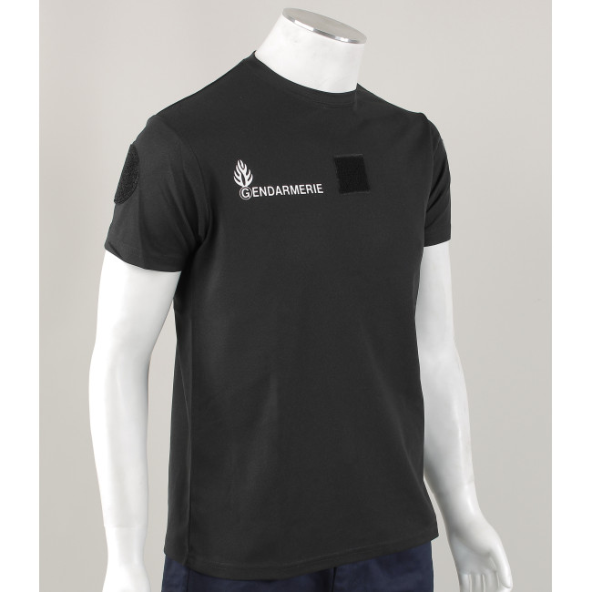 Atmungsaktives T-Shirt Départementale Gendarmerie + Klettverschlüsse - Patrol Equipement