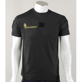 Camiseta Cooldry con velcro Gendarmería Móvil - Negro - Patrol Equipement
