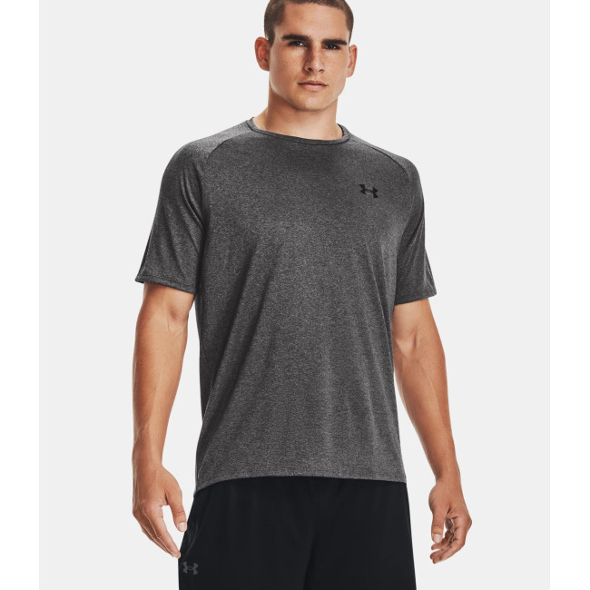 T-shirt UA Tech pour homme - Gris Chiné / Noir - Under Armour