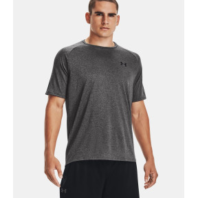 UA Tech T-Shirt für Herren - Grau Meliert / Schwarz - Under Armour