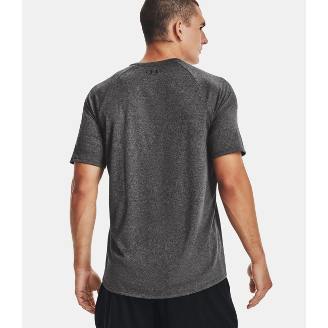 UA Tech T-Shirt für Herren - Grau Meliert / Schwarz - Under Armour