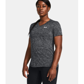 Koszulka damska UA Tech™ Twist z dekoltem w serek - Czarna - Under Armour