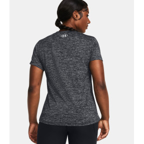 Dames UA Tech™ Twist V-hals T-shirt - Zwart - Under Armour