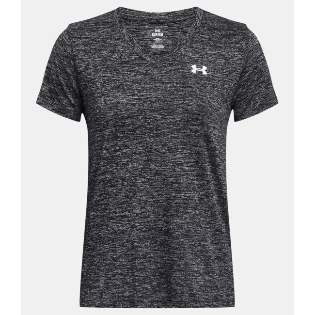 T-shirt avec col en V femme UA Tech™ Twist - Noir - Under Armour