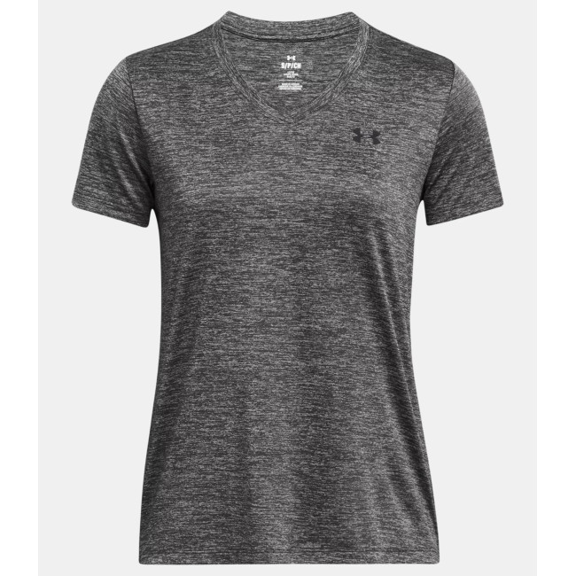 Koszulka damska z dekoltem w serek UA Tech™ Twist - Szary Kamień - Under Armour