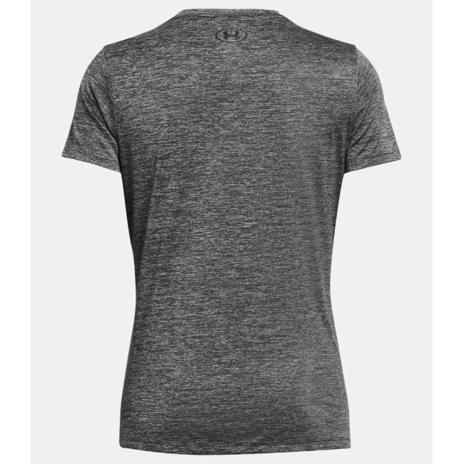 UA Tech™ Twist V-Ausschnitt T-Shirt für Damen - Steingrau - Under Armour