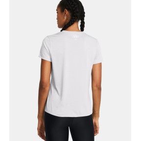 T-shirt avec col en V femme UA Tech™ Twist - Gris Halo - Under Armour