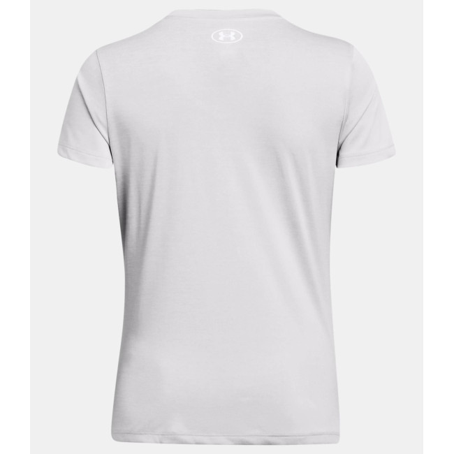 Dames T-shirt met V-hals UA Tech™ Twist - Halo Grijs - Under Armour
