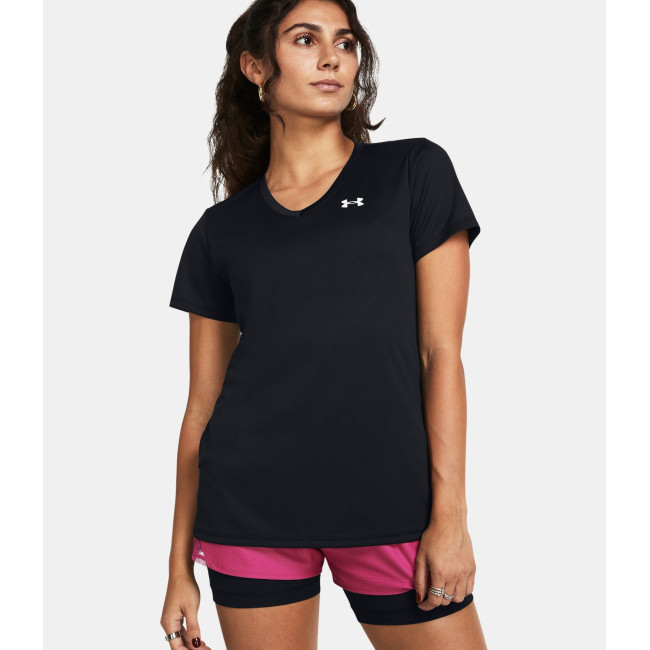 Dames T-shirt met V-hals UA Tech™ - Zwart - Under Armour