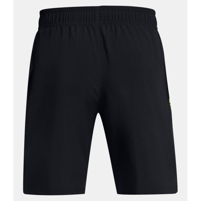 Short homme UA Tech™ Woven Wordmark - Noir / Jaune - Under Armour
