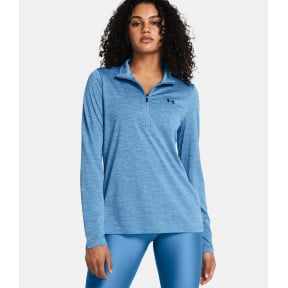 Haut femme UA Tech™ Twist ½ Zip - Bleu Turquoise - Under Armour