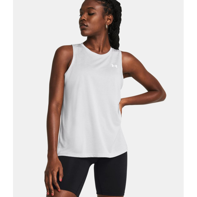 Dames UA Tech™ Twist Tanktop - Halo Grijs - Under Armour