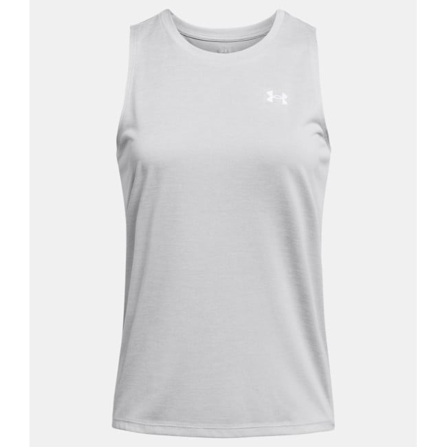 Damska koszulka bez rękawów UA Tech™ Twist - Szary Halo - Under Armour