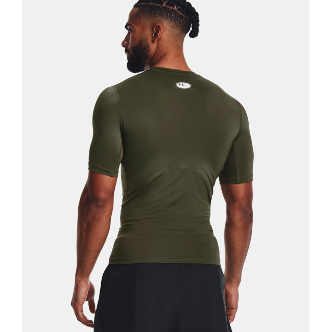 HeatGear® Armour Kurzarm-T-Shirt für Herren - Olivgrün - Under Armour