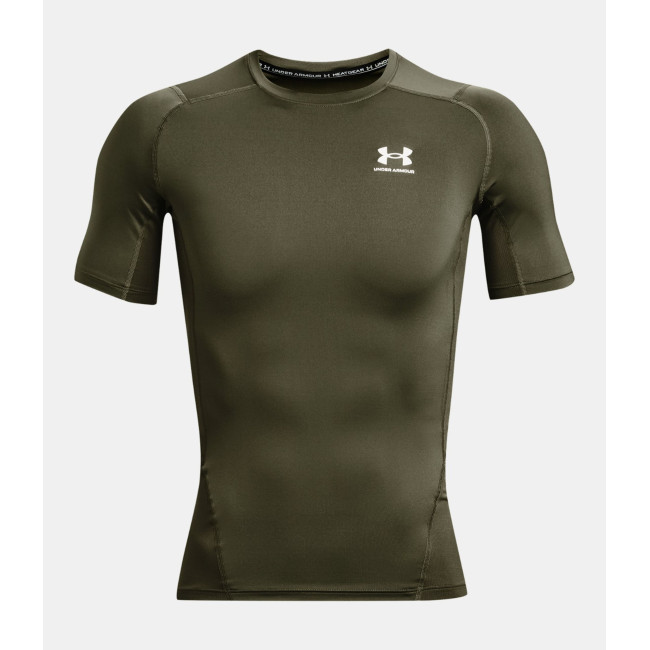 T-shirt met korte mouwen HeatGear® Armour voor heren - Olijfgroen - Under Armour