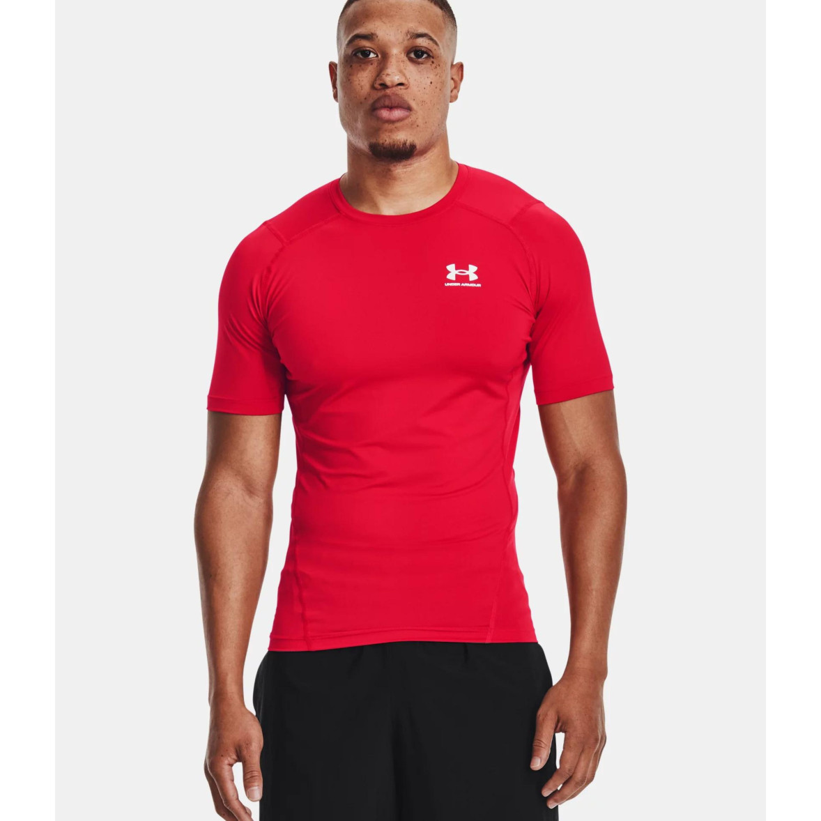 Men's HeatGear® Armour Short Sleeve T-Shirt Red Under Armour