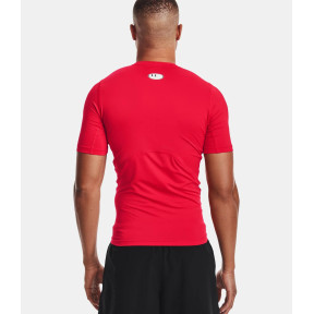 T-shirt z krótkimi rękawami HeatGear® Armour dla mężczyzn - Czerwony - Under Armour