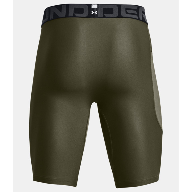 Lange short met zakken HeatGear® voor heren - Olijfgroen - Under Armour