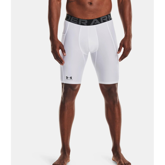 Short long à poches HeatGear® pour homme - Blanc - Under Armour