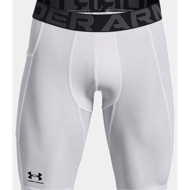 Lange HeatGear® Shorts mit Taschen für Herren - Weiß - Under Armour