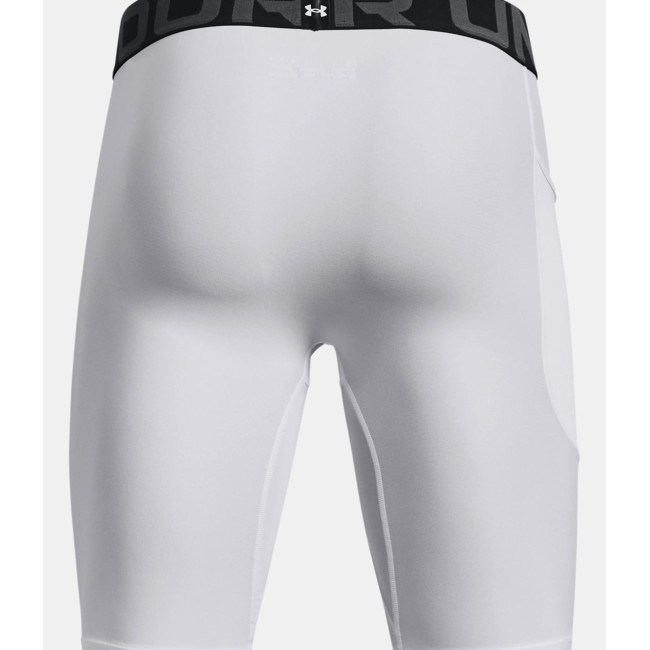 Short long à poches HeatGear® pour homme - Blanc - Under Armour