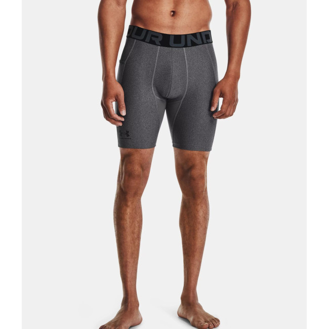 HeatGear® Armour Kompressions-Shorts für Herren - Grau Meliert / Schwarz - Under Armour