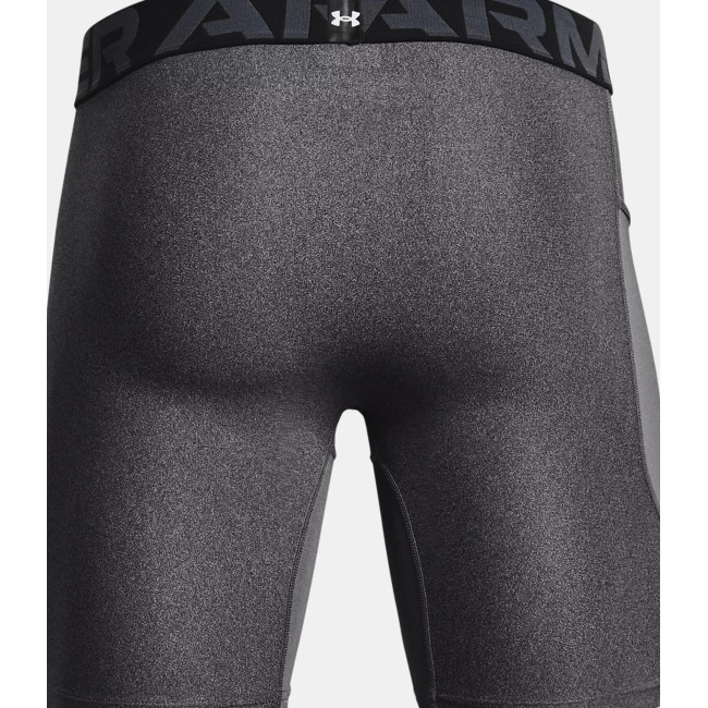 Compressie short HeatGear® Armour voor heren - Grijs Gemêleerd / Zwart - Under Armour