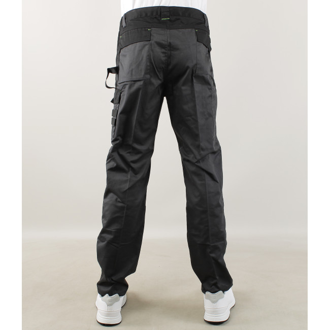 Pantalon de travail Sulfate bicolore multipoches Gris Sombre/Noir - LMA