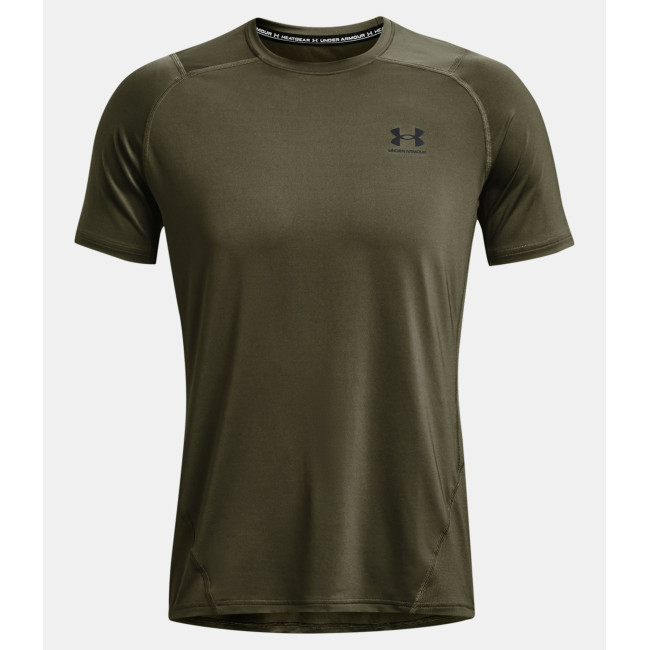 Haut ajusté à manches courtes HeatGear® Armour pour homme - Vert Olive - Under Armour