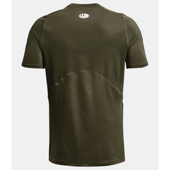HeatGear® Armour enganliegendes Kurzarm-Oberteil für Herren - Olivgrün - Under Armour