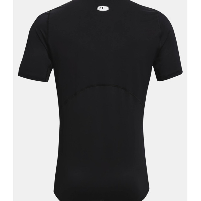 Dopasowana koszulka z krótkimi rękawami HeatGear® Armour dla mężczyzn - Czarny - Under Armour