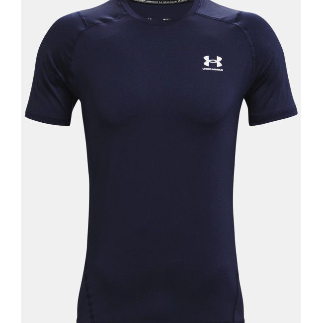 Haut ajusté à manches courtes HeatGear® Armour pour homme - Bleu Marine - Under Armour