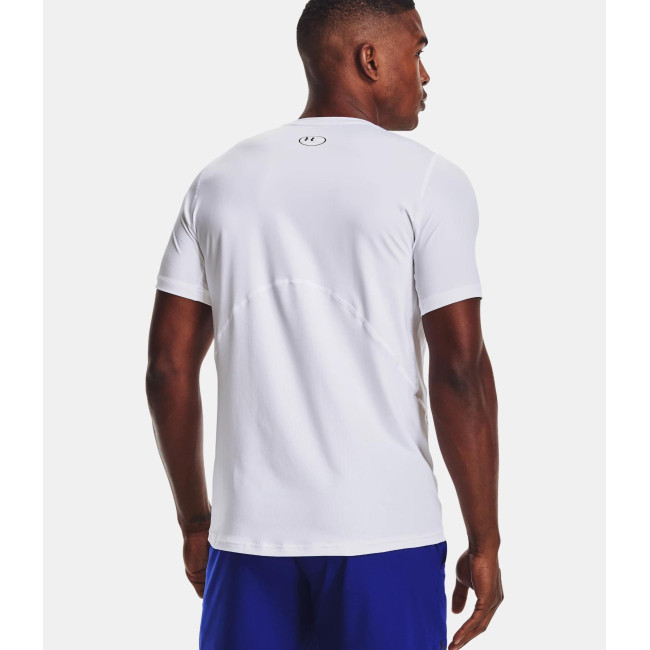Haut ajusté à manches courtes HeatGear® Armour pour homme - Blanc - Under Armour