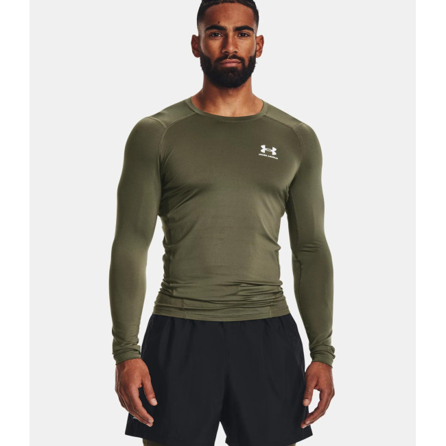HeatGear® Armour Langarmshirt für Herren - Olivgrün - Under Armour