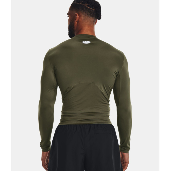 Longsleeve shirt HeatGear® Armour voor heren - Olijfgroen - Under Armour