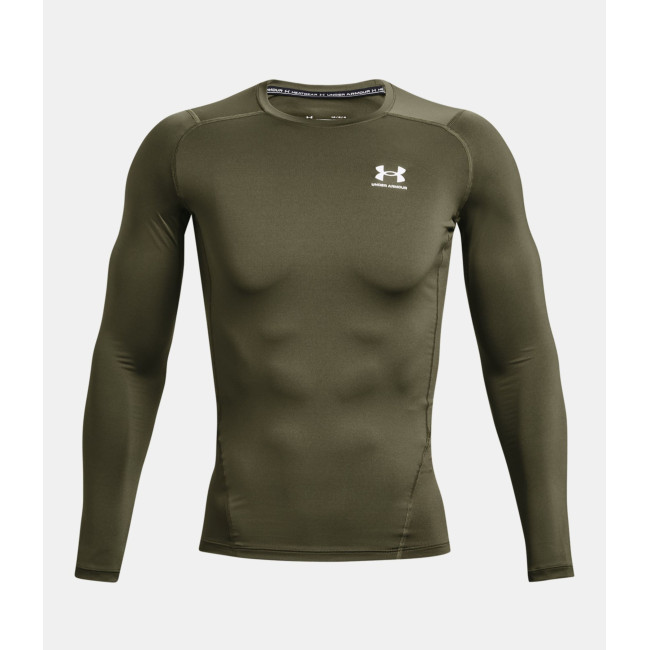 HeatGear® Armour Langarmshirt für Herren - Olivgrün - Under Armour