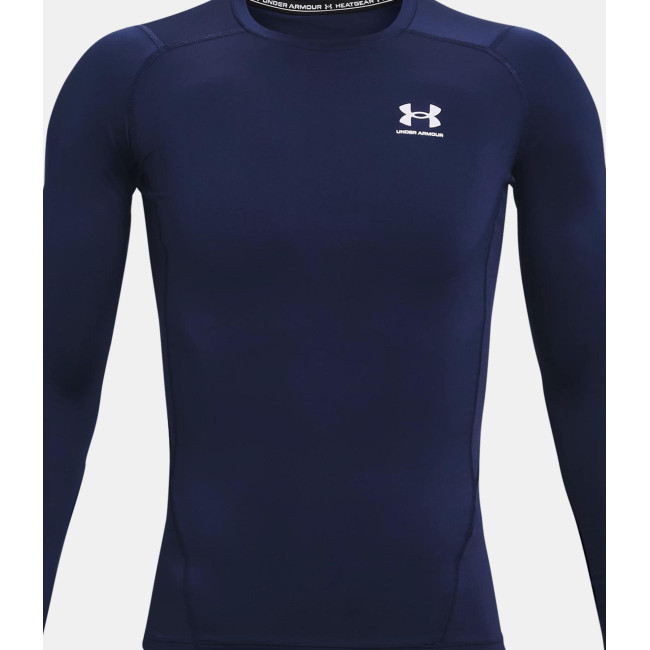 Haut à manches longues HeatGear® Armour pour homme - Bleu Marine - Under Armour