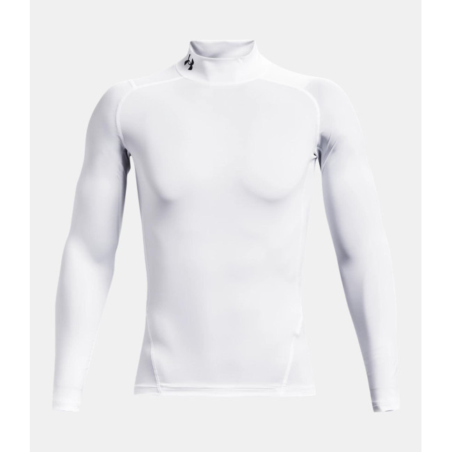 Longsleeve shirt met hoge kraag HeatGear® Armour voor heren - Wit - Under Armour