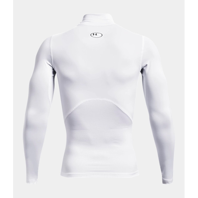 Haut à manches longues et col montant HeatGear® Armour pour homme - Blanc - Under Armour
